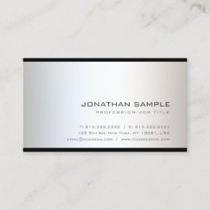 Graceful Clean Professional Modern Unique Plain Business Card