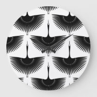Graceful Crane: Oriental Bird Pattern