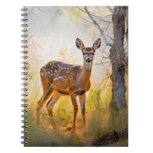 Graceful Deer in the Forest Nature Design Notebook