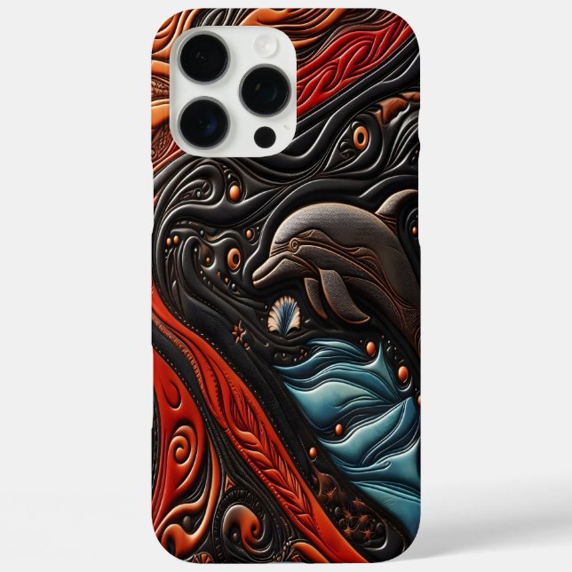 Graceful Dolphin in Motion Case-Mate iPhone Case (Back)