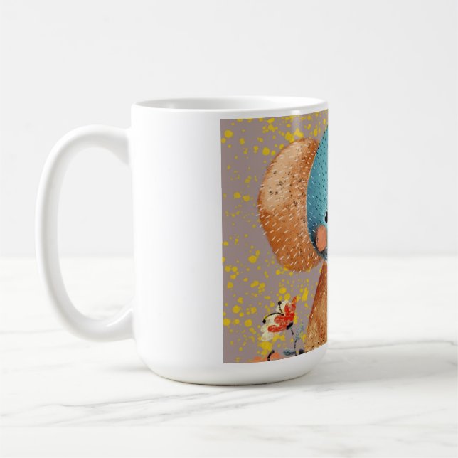 Graceful Elephant in the Wild Coffee Mug (Left)