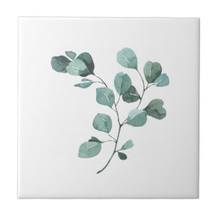 Graceful Eucalyptus Ceramic Tile