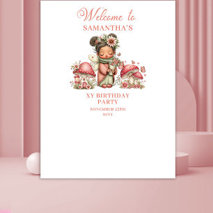 Graceful Fairy Blush Pink Flowers Birthday Tapestr Tapestry