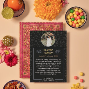 Graceful Farewell: Floral Funeral with Photo Invitation