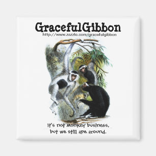 Graceful Gibbon Magnet