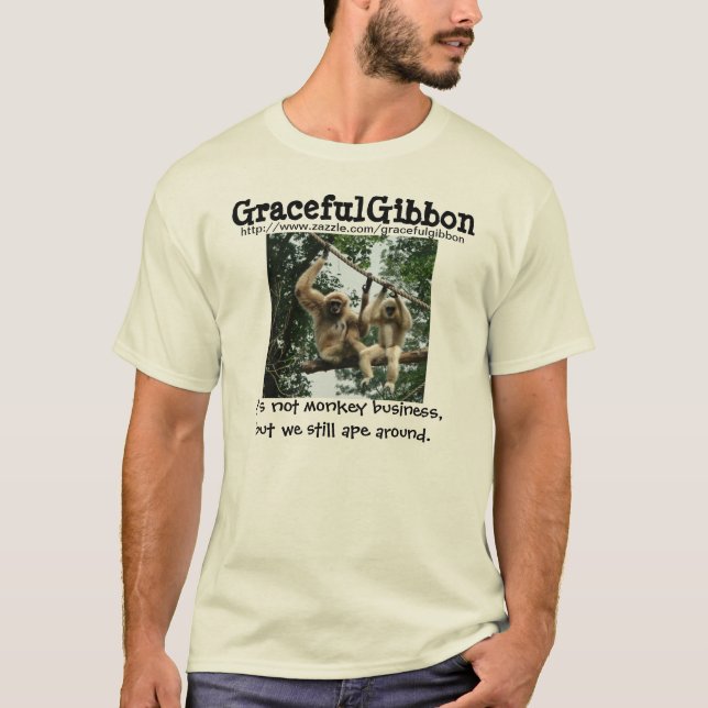 Graceful Gibbon Photo T-Shirt (Front)