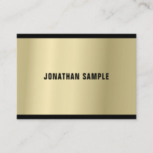 Graceful Glamourous Gold Look Professional Luxury Business Card