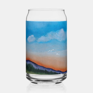 Graceful Gloing Hills Can Glass