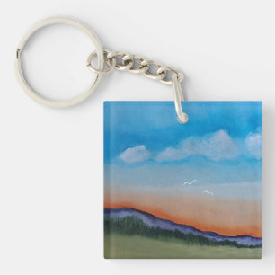 Graceful Gloing Hills Key Ring