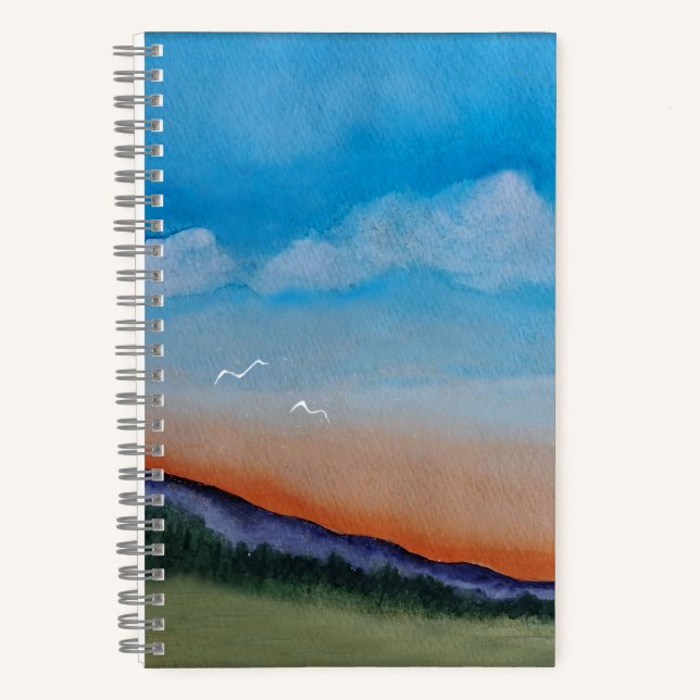 Graceful Gloing Hills Notebook (Front)