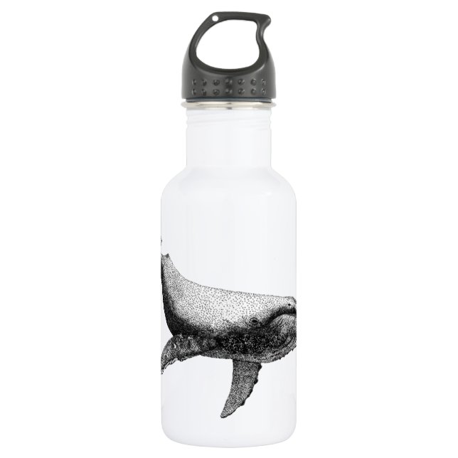 GRACEFUL HUMPBACK WHALE 532 ML WATER BOTTLE (Front)