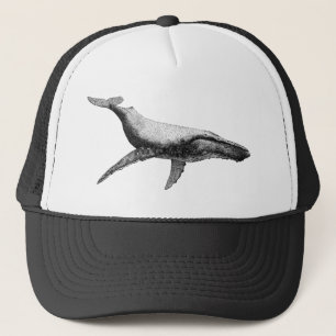 GRACEFUL HUMPBACK WHALE TRUCKER HAT