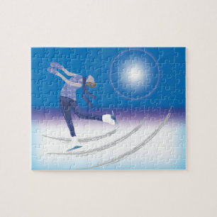 Graceful Ice Skater Jigsaw Puzzle