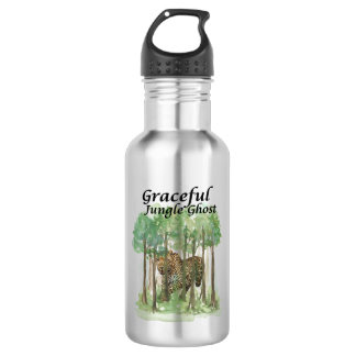 Graceful Jungle Ghost Leopard 532 Ml Water Bottle