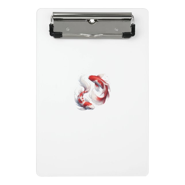 Graceful Koi Dance Mini Clipboard (Front)