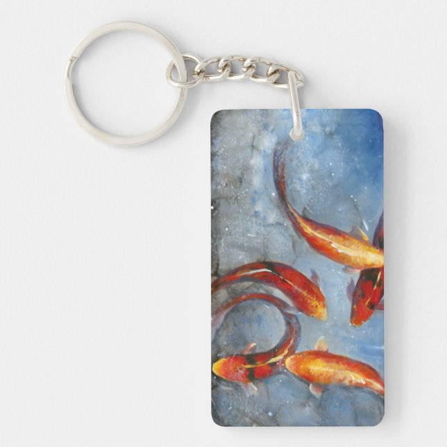 Graceful Koi I Key Ring (Front)