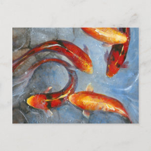 Graceful Koi I Postcard