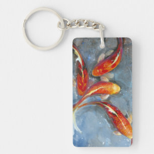 Graceful Koi II Key Ring