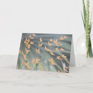 graceful leaves blank card