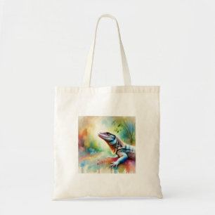 Graceful Lizard 240824AREF128 - Watercolor Tote Bag