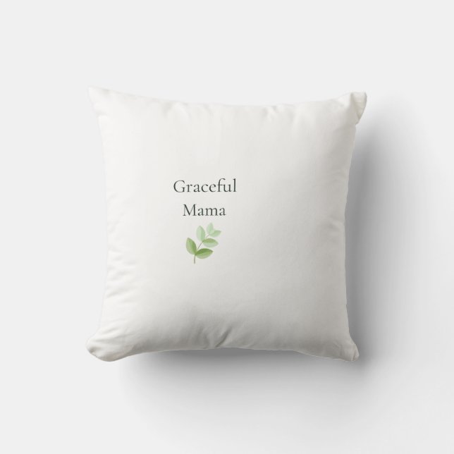 Graceful Mama Decorative Throw Pillow (Front)