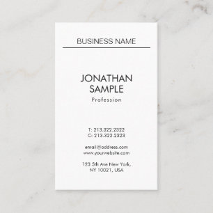 Graceful Minimalist Professional Vertical Modern Business Card