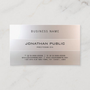 Graceful Modern Professional Elegant Glamourous Business Card