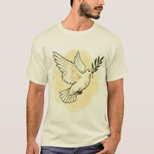 Graceful Peace Dove – Minimalist & Elegant T-Shirt