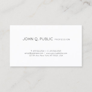 Graceful Professional Minimalistic Modern Design Business Card