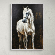 Graceful Radiance: Elegant White Horse