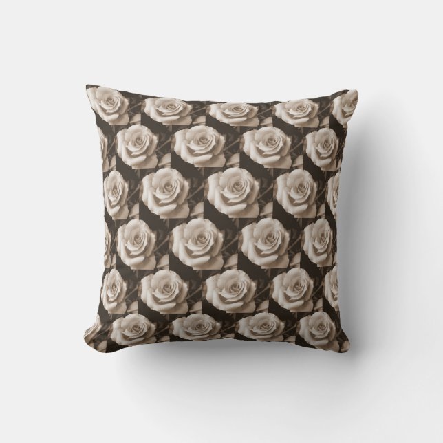 Graceful Rose Cushion (Front)
