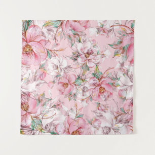 Graceful roses: buds seamless pattern tapestry