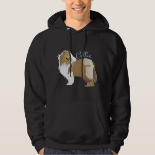Graceful Rough Collie Hoodie