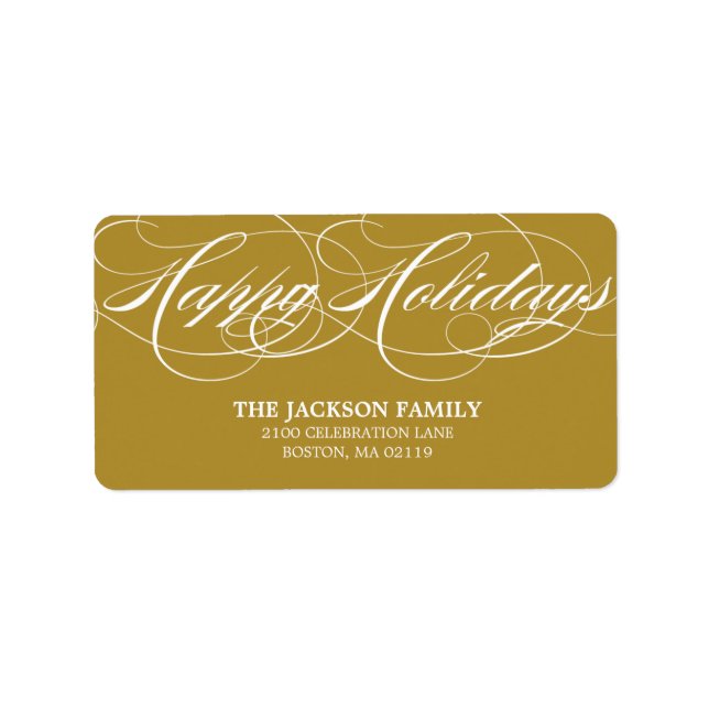 GRACEFUL SCRIPT | HOLIDAY ADDRESS LABELS (Front)