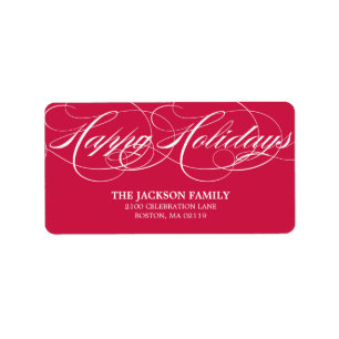 GRACEFUL SCRIPT   HOLIDAY ADDRESS LABELS