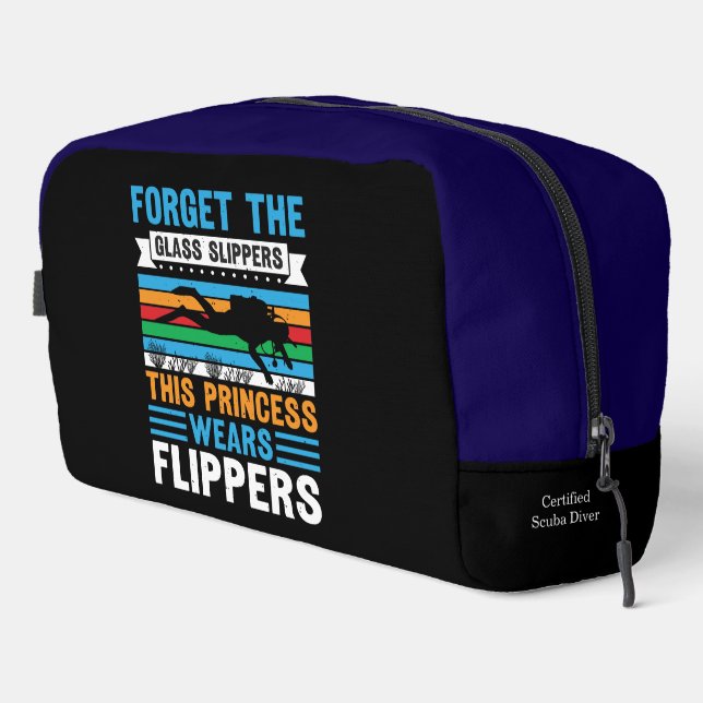 Graceful Scuba Diver in Underwater Bliss Dopp Kit (Right Corner)