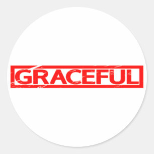 Graceful Stamp Classic Round Sticker