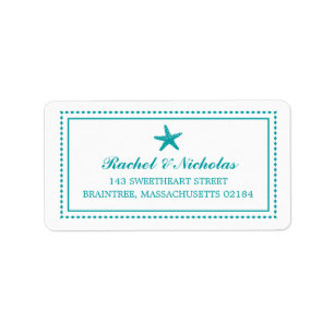 Graceful Starfish   Mailing Address Label