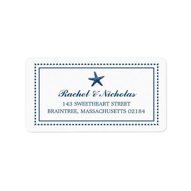 Graceful Starfish | Mailing Address Label (Front)
