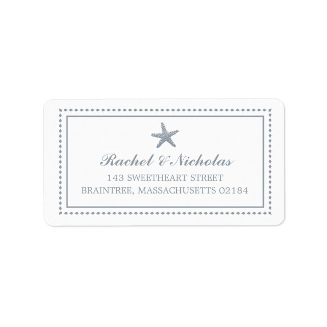 Graceful Starfish | Mailing Address Label (Front)