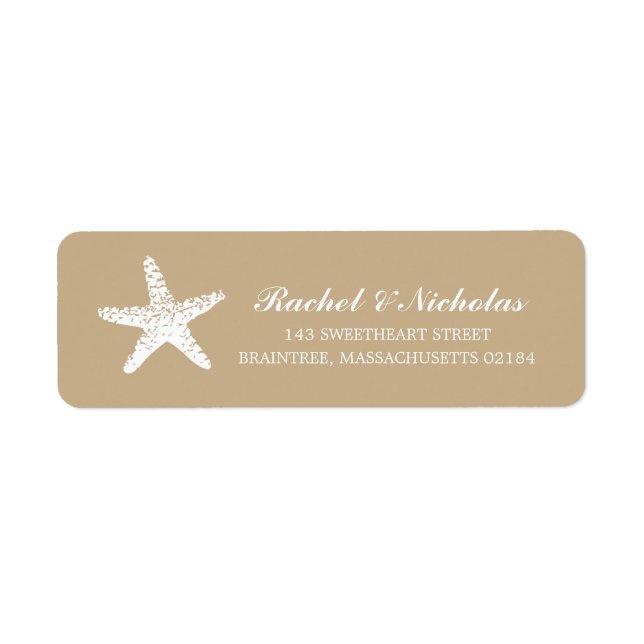 Graceful Starfish | Return Address Label (Front)