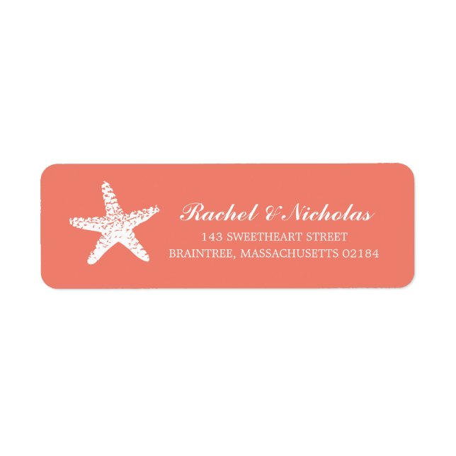 Graceful Starfish | Return Address Return Address Label (Front)
