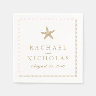 Graceful Starfish Wedding Napkin