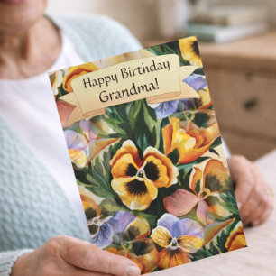 Graceful Stylish Gorgeous Pansies Personalise