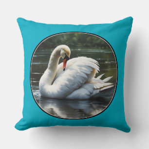 Graceful Swan Cushion