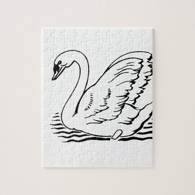 Graceful Swan Jigsaw Puzzle (Vertical)