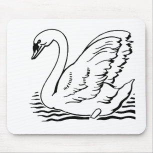 Graceful Swan Mouse Pad