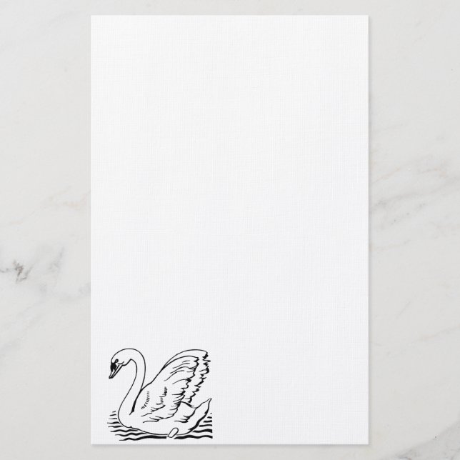 Graceful Swan Stationery (Front)