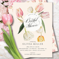 Graceful Tulips Baby Shower Invitation