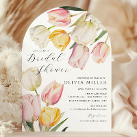 Graceful Tulips Bridal Shower Invitation